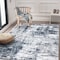 World Rug Gallery Distressed Abstract Area Rug 9' x 12' Blue 910BLUE9X12 - alternate 2